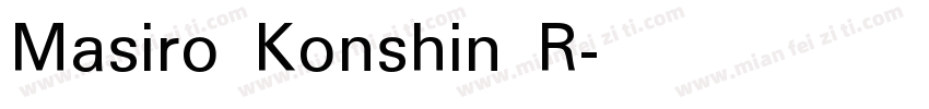 Masiro Konshin R字体转换